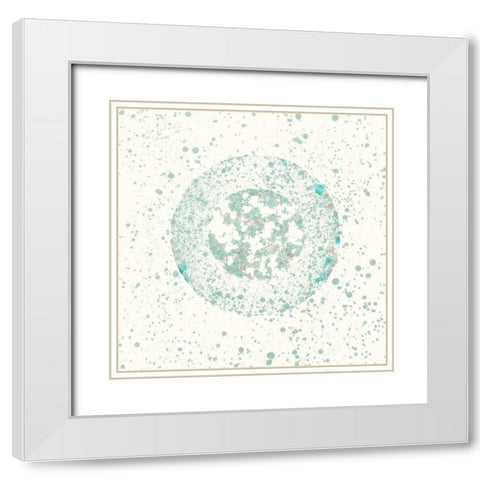 Mica Aperture I White Modern Wood Framed Art Print with Double Matting by Lam, Vanna