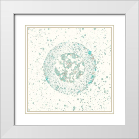 Mica Aperture I White Modern Wood Framed Art Print with Double Matting by Lam, Vanna