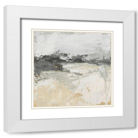 Wheatfield I White Modern Wood Framed Art Print with Double Matting by Vess, June Erica