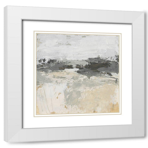 Wheatfield II White Modern Wood Framed Art Print with Double Matting by Vess, June Erica