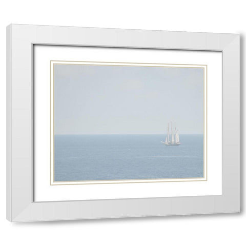 Uncharted IV White Modern Wood Framed Art Print with Double Matting by Chandler, Sharon