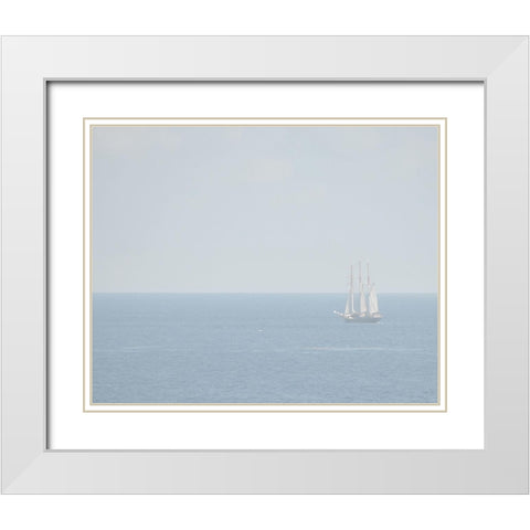 Uncharted IV White Modern Wood Framed Art Print with Double Matting by Chandler, Sharon