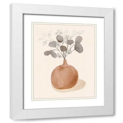 La Planta I White Modern Wood Framed Art Print with Double Matting by Barnes, Victoria