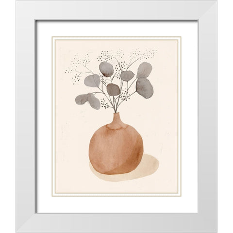 La Planta I White Modern Wood Framed Art Print with Double Matting by Barnes, Victoria