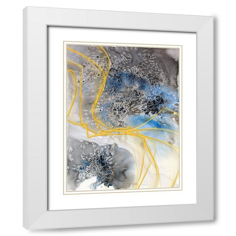 Coastal Watercolor Abstract I White Modern Wood Framed Art Print with Double Matting by Orlov, Irena
