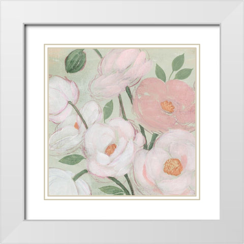 Flora Sketch I White Modern Wood Framed Art Print with Double Matting by Popp, Grace