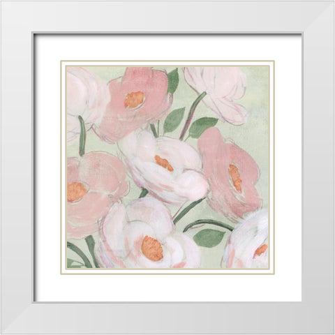 Flora Sketch II White Modern Wood Framed Art Print with Double Matting by Popp, Grace