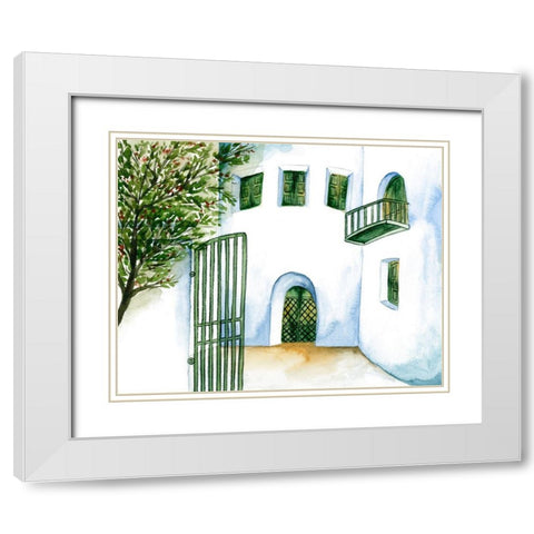 Sunny Afternoon I White Modern Wood Framed Art Print with Double Matting by Wang, Melissa