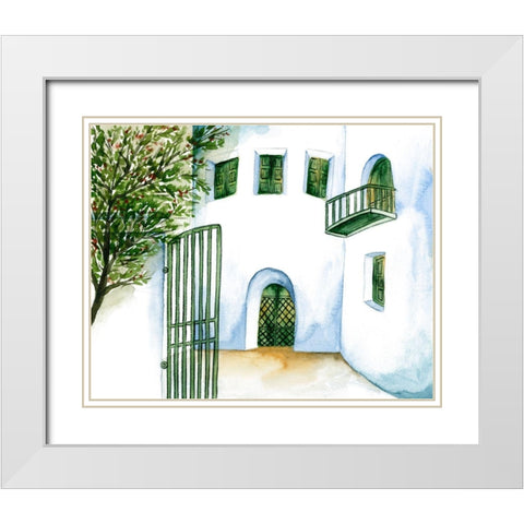 Sunny Afternoon I White Modern Wood Framed Art Print with Double Matting by Wang, Melissa