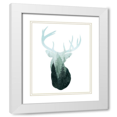 Forest Majesty II White Modern Wood Framed Art Print with Double Matting by Popp, Grace