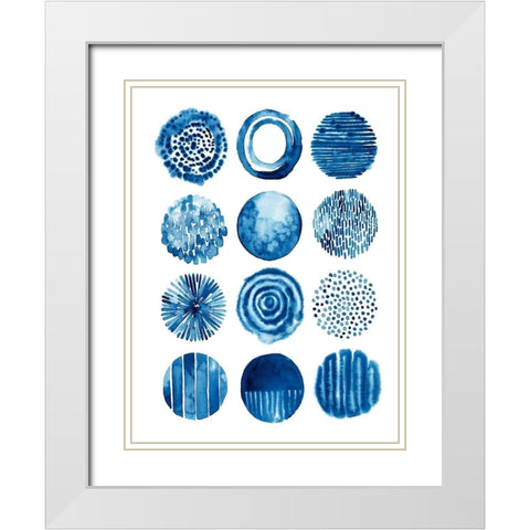 Differing Drops II White Modern Wood Framed Art Print with Double Matting by Popp, Grace