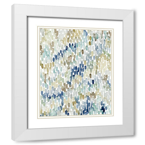 River Wavelets I White Modern Wood Framed Art Print with Double Matting by Popp, Grace