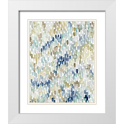 River Wavelets I White Modern Wood Framed Art Print with Double Matting by Popp, Grace