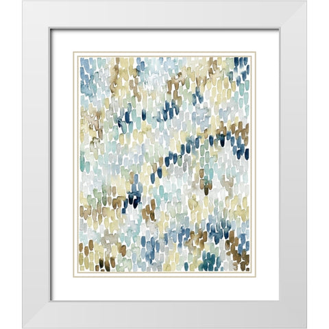 River Wavelets II White Modern Wood Framed Art Print with Double Matting by Popp, Grace
