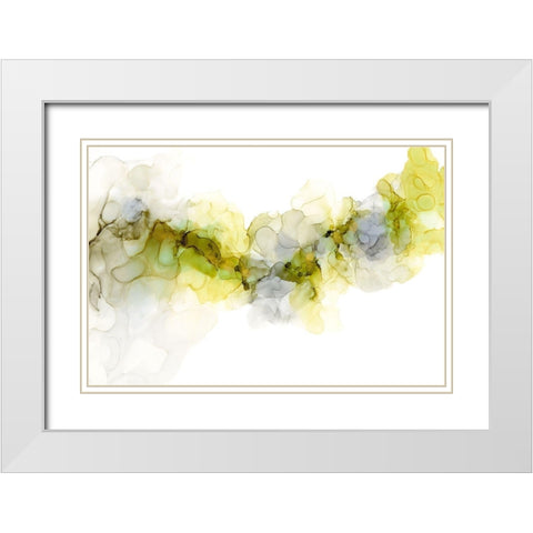 Emerging Mist II White Modern Wood Framed Art Print with Double Matting by Goldberger, Jennifer