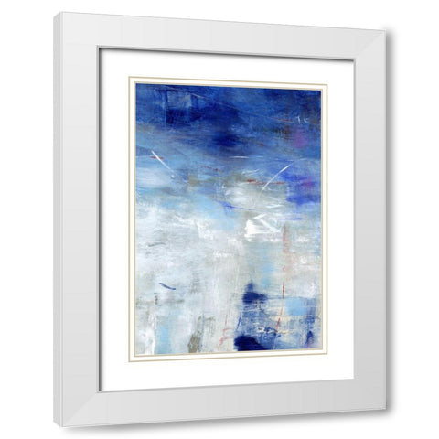 Between the Line II White Modern Wood Framed Art Print with Double Matting by OToole, Tim