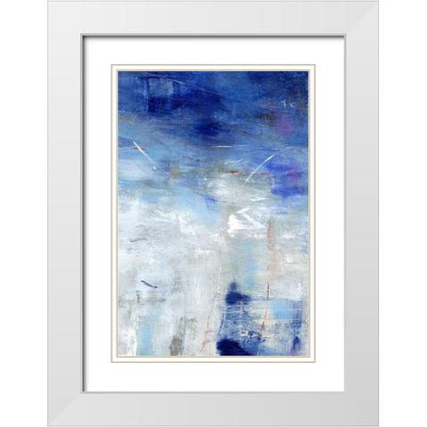 Between the Line II White Modern Wood Framed Art Print with Double Matting by OToole, Tim