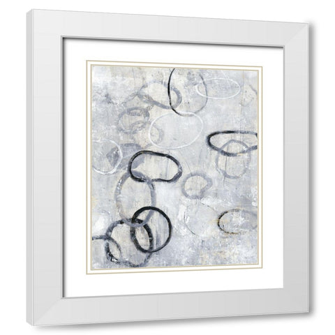 Missing Links II White Modern Wood Framed Art Print with Double Matting by OToole, Tim