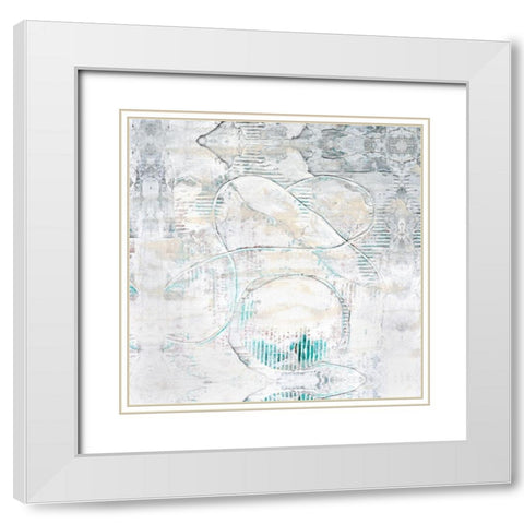 Neutral Park West I White Modern Wood Framed Art Print with Double Matting by Stramel, Renee W.