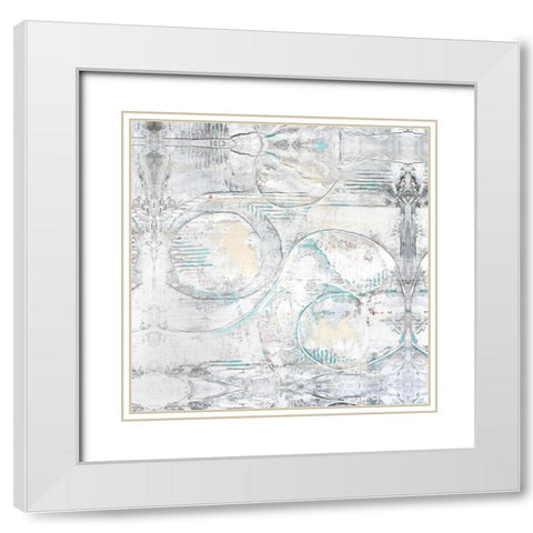 Neutral Park West II White Modern Wood Framed Art Print with Double Matting by Stramel, Renee W.
