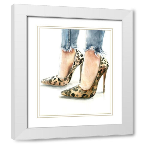 Casual Friday II White Modern Wood Framed Art Print with Double Matting by Parker, Jennifer Paxton
