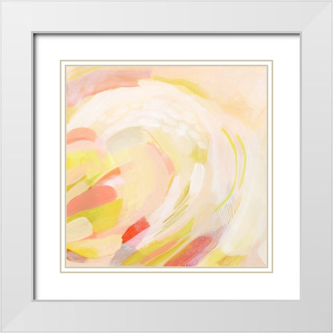 Sunburst Blossom I White Modern Wood Framed Art Print with Double Matting by Popp, Grace