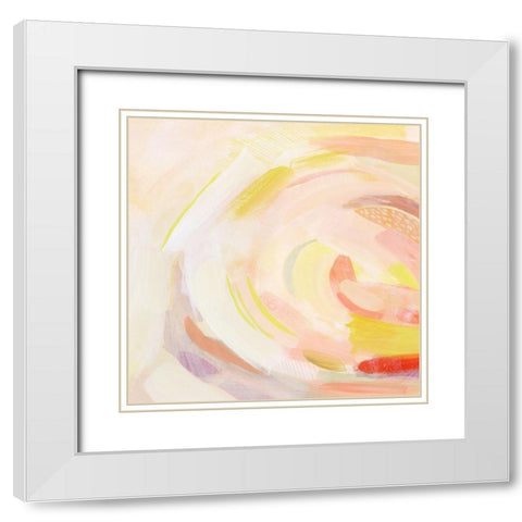 Sunburst Blossom II White Modern Wood Framed Art Print with Double Matting by Popp, Grace