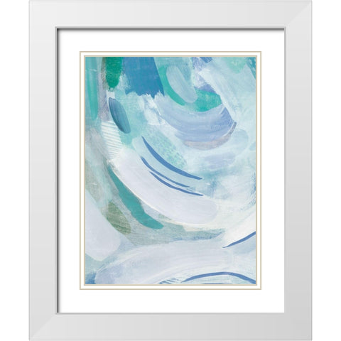 Beneath the Wave I White Modern Wood Framed Art Print with Double Matting by Popp, Grace