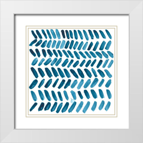 Liquid Motif I White Modern Wood Framed Art Print with Double Matting by Vess, June Erica