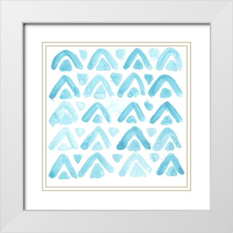 Liquid Motif VI White Modern Wood Framed Art Print with Double Matting by Vess, June Erica