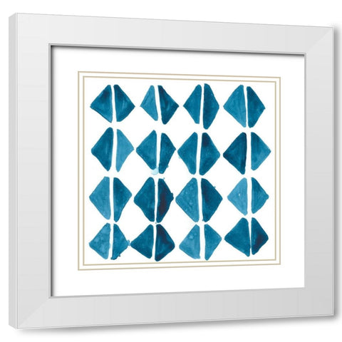 Liquid Motif IX White Modern Wood Framed Art Print with Double Matting by Vess, June Erica