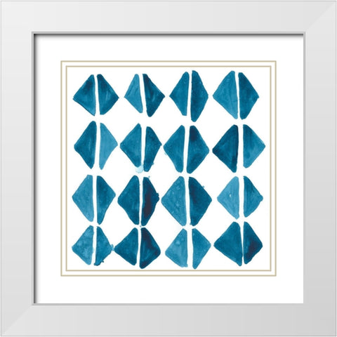 Liquid Motif IX White Modern Wood Framed Art Print with Double Matting by Vess, June Erica