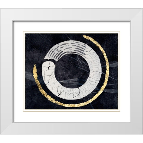Phylum II White Modern Wood Framed Art Print with Double Matting by Lam, Vanna