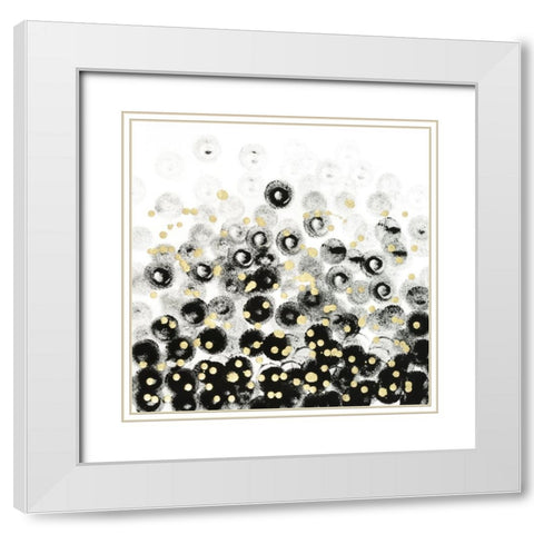 Onyx Pop I White Modern Wood Framed Art Print with Double Matting by Lam, Vanna