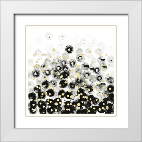 Onyx Pop I White Modern Wood Framed Art Print with Double Matting by Lam, Vanna
