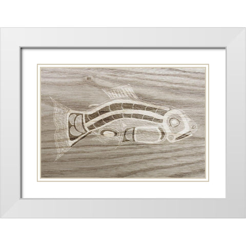 Totem Animal I White Modern Wood Framed Art Print with Double Matting by Ludwig, Alicia