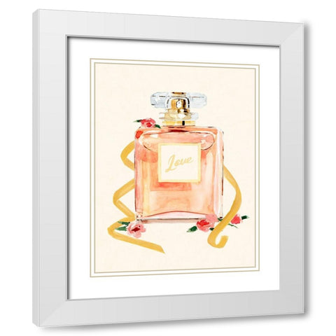Lovely Gift II White Modern Wood Framed Art Print with Double Matting by Warren, Annie