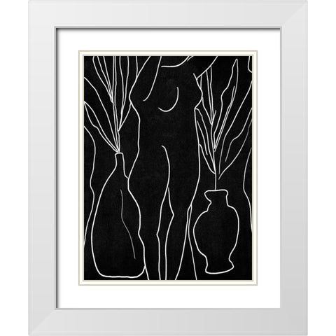 Summer Portrait I White Modern Wood Framed Art Print with Double Matting by Wang, Melissa
