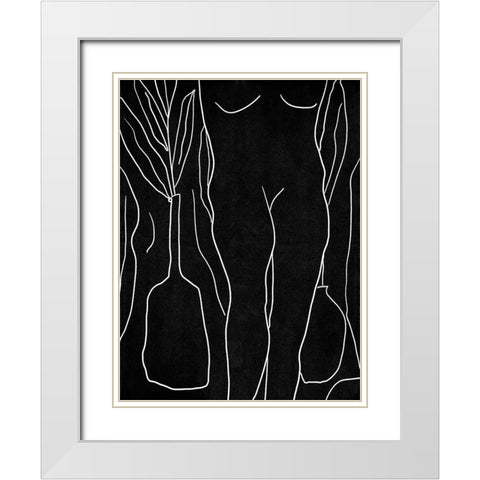 Summer Portrait II White Modern Wood Framed Art Print with Double Matting by Wang, Melissa