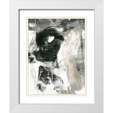 Storm Front I White Modern Wood Framed Art Print with Double Matting by Vess, June Erica