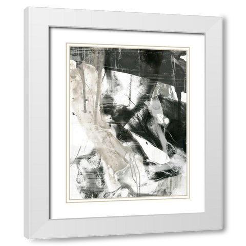 Storm Front II White Modern Wood Framed Art Print with Double Matting by Vess, June Erica