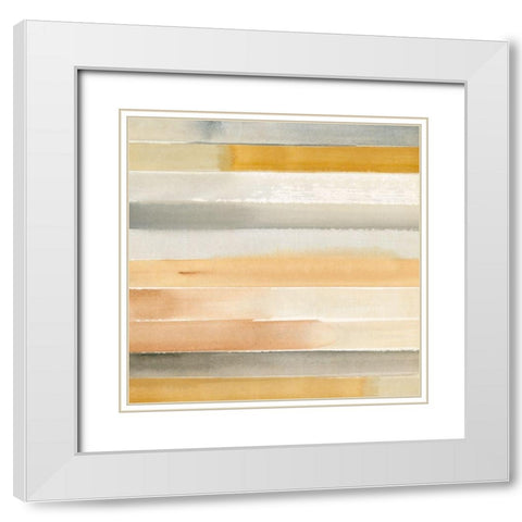 Dreaming Borders II White Modern Wood Framed Art Print with Double Matting by Warren, Annie