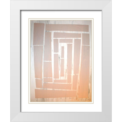 The Maze I White Modern Wood Framed Art Print with Double Matting by Avondet, Natalie
