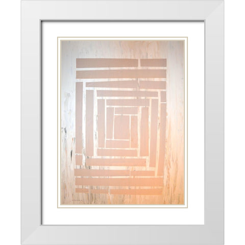 The Maze II White Modern Wood Framed Art Print with Double Matting by Avondet, Natalie