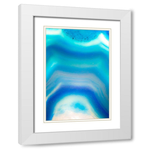 Subscape V White Modern Wood Framed Art Print with Double Matting by Hartson-Weddle, Ryan