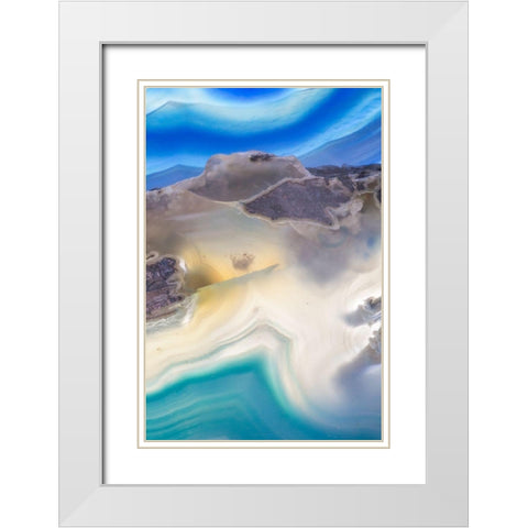 Subscape VIII White Modern Wood Framed Art Print with Double Matting by Hartson-Weddle, Ryan