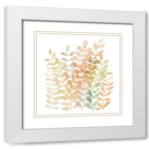 Entwined I White Modern Wood Framed Art Print with Double Matting by Popp, Grace