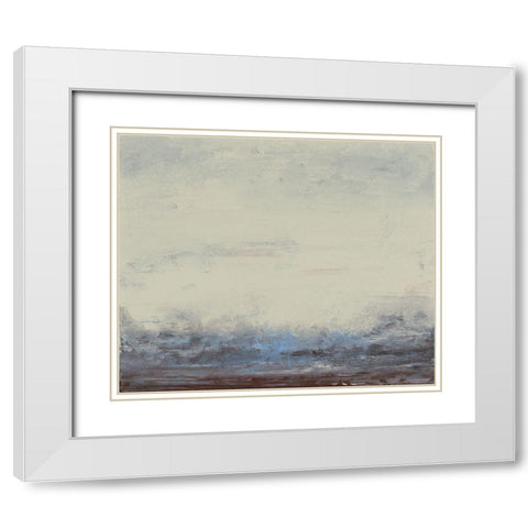 Stille I White Modern Wood Framed Art Print with Double Matting by Gordon, Sharon