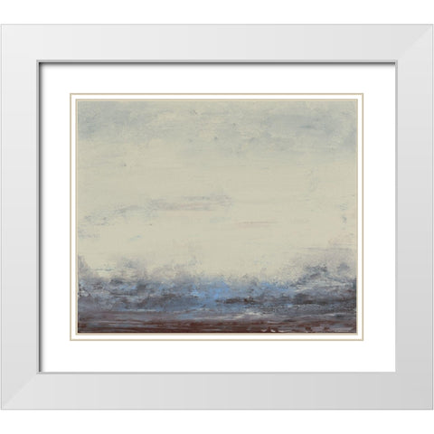 Stille I White Modern Wood Framed Art Print with Double Matting by Gordon, Sharon