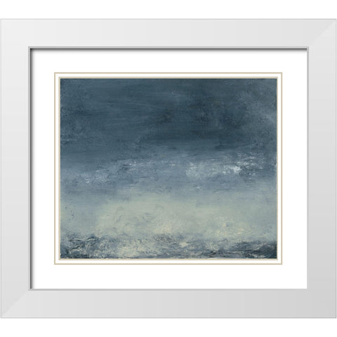 Stille II White Modern Wood Framed Art Print with Double Matting by Gordon, Sharon